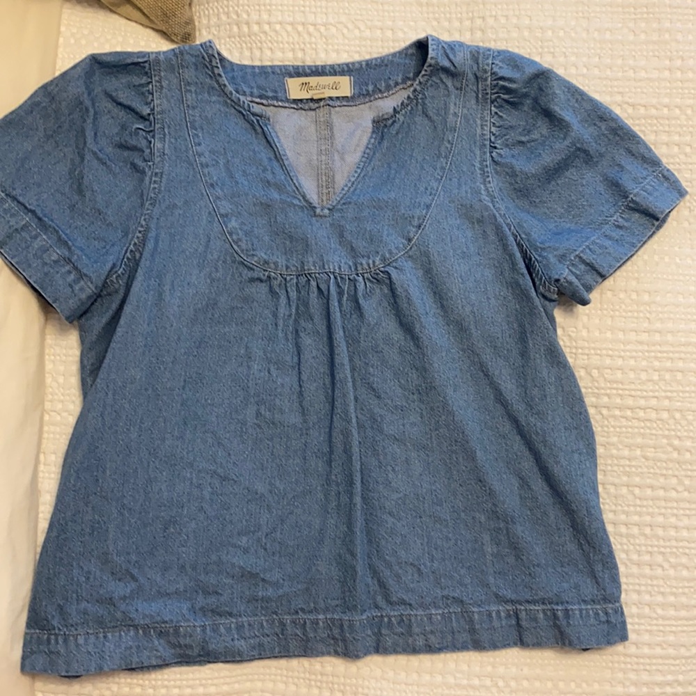 Madewell denim popover
